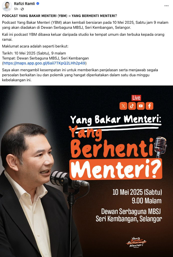 Yang Berhenti Menteri